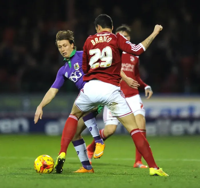 Framed Print : Intense Rivalry on the Field: Freeman vs. Rossi Branco, Swindon Town vs. Bristol City, Sky Bet League One Framed Print : Intense Rivalry on the Field: Freeman vs. Rossi Branco, Swindon Town vs. Bristol City, Sky Bet League One