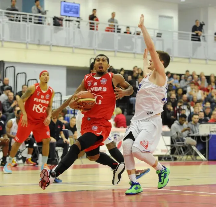 Framed Print : Intense Rivalry: Flyers vs. United at SGS Wise Campus (November 2014) - A Basketball Showdown - Bristol Flyers and Surrey United Go Head-to-Head