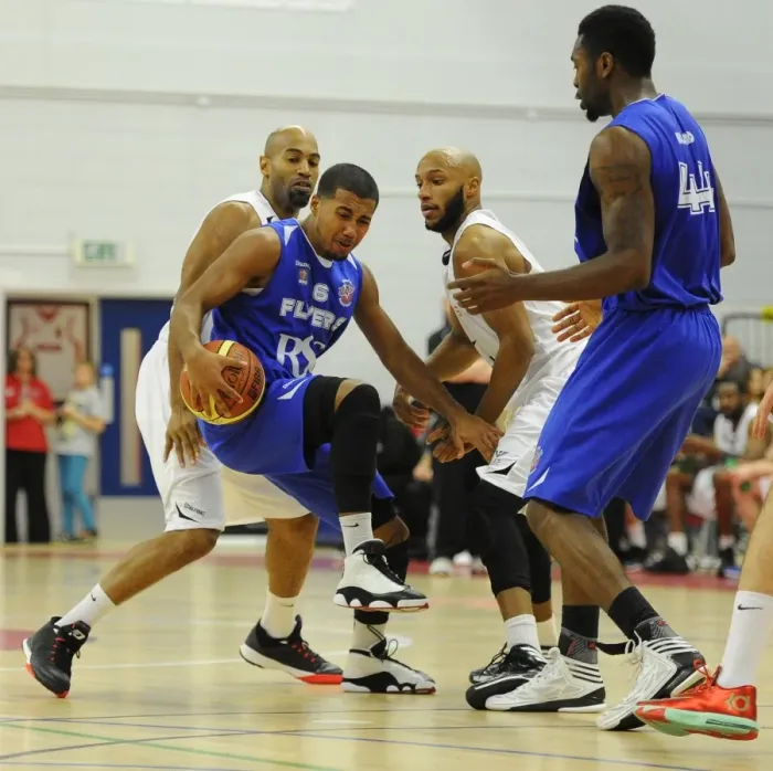 Framed Print : Intense Rivalry: Flyers vs. Eagles Basketball Showdown at SGS Wise Campus (November 2014) - Dwayne Lautier-Ogunleye in Action Framed Print : Intense Rivalry: Flyers vs. Eagles Basketball Showdown at SGS Wise Campus (November 2014) - Dwayne Lautier-Ogunleye in Action
