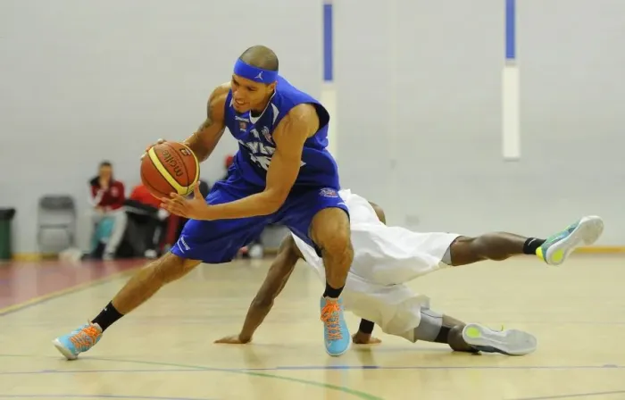 Framed Print : Intense Rivalry: Flyers vs. Eagles Basketball Showdown at SGS Wise Campus (November 2014)