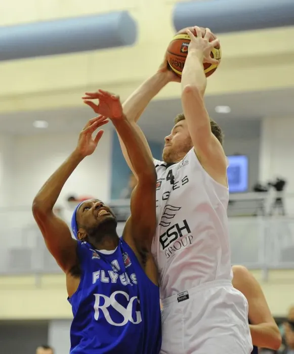 Framed Print : Intense Rivalry: Flyers vs. Eagles in British Basketball League - November 2014 Framed Print : Intense Rivalry: Flyers vs. Eagles in British Basketball League - November 2014