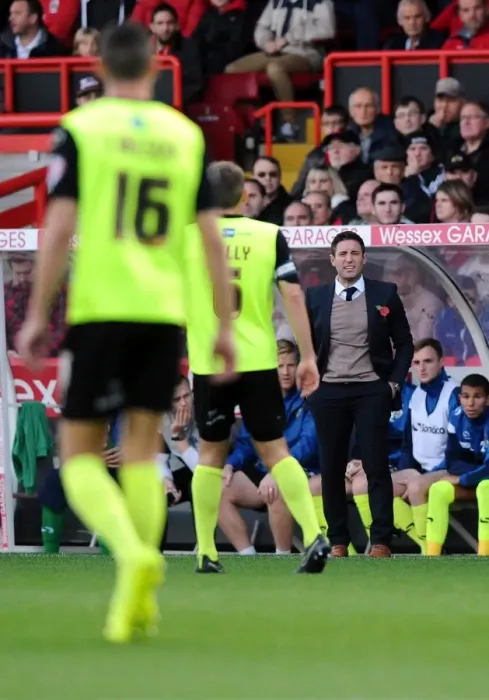 Framed Print : Intense Rivalry: Lee Johnson Faces Off in Sky Bet League One Clash - Bristol City vs Oldham Athletic