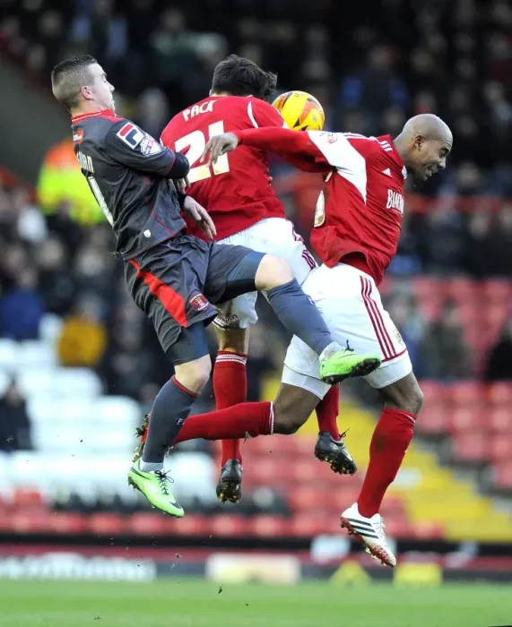 Framed Print : Intense Rivalry: Marlon Pack and Marvin Elliott Fight for Supremacy in Bristol City vs Carlisle United Clash Framed Print : Intense Rivalry: Marlon Pack and Marvin Elliott Fight for Supremacy in Bristol City vs Carlisle United Clash