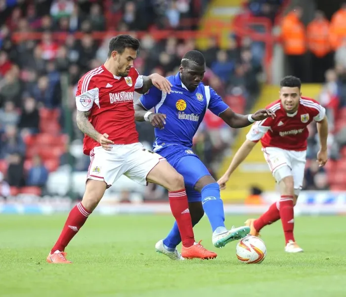 Framed Print : Intense Rivalry: Marlon Pack vs. Mathias Pogba - A Football Showdown at Ashton Gate, 2014 Framed Print : Intense Rivalry: Marlon Pack vs. Mathias Pogba - A Football Showdown at Ashton Gate, 2014