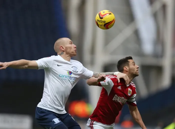 Framed Print : Intense Rivalry: Sam Baldock vs Jack King Battle at Preston North End vs Bristol City, Sky Bet League One, 2013 Framed Print : Intense Rivalry: Sam Baldock vs Jack King Battle at Preston North End vs Bristol City, Sky Bet League One, 2013