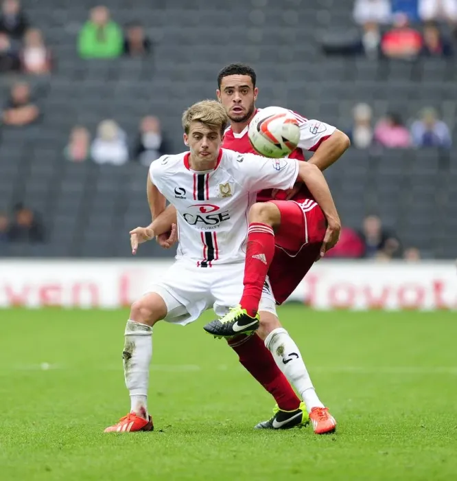 Framed Print : Intense Rivalry: Williams vs. Bamford - Battle for Possession in Bristol City vs. Milton Keynes Dons Framed Print : Intense Rivalry: Williams vs. Bamford - Battle for Possession in Bristol City vs. Milton Keynes Dons