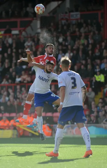 Framed Print : Intense Rivalry: Williams vs. Morsy Battle for Supremacy in Bristol City vs. Chesterfield Football Match Framed Print : Intense Rivalry: Williams vs. Morsy Battle for Supremacy in Bristol City vs. Chesterfield Football Match