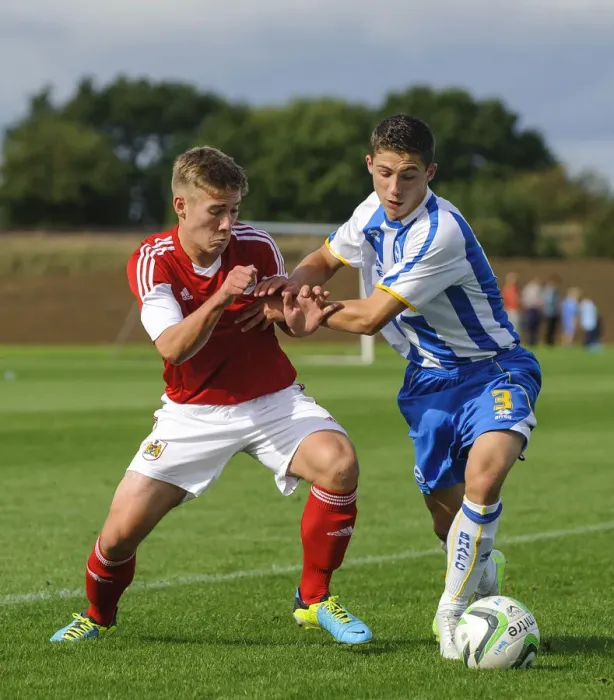 Framed Print : Intense Rivalry: Withey vs Barnett in U18 Professional Development League Clash between Bristol City and Brighton & Hove Albion Framed Print : Intense Rivalry: Withey vs Barnett in U18 Professional Development League Clash between Bristol City and Brighton & Hove Albion