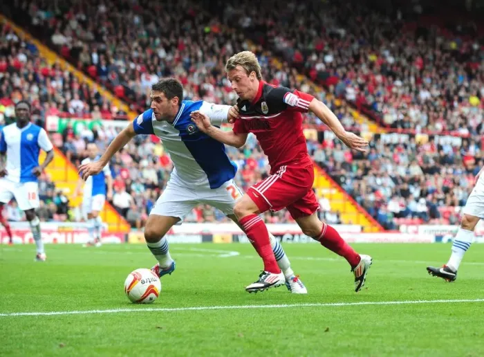 Framed Print : Intense Rivalry: Woolford vs. Orr - A Football Battle in the Championship Clash between Bristol City and Blackburn Rovers Framed Print : Intense Rivalry: Woolford vs. Orr - A Football Battle in the Championship Clash between Bristol City and Blackburn Rovers