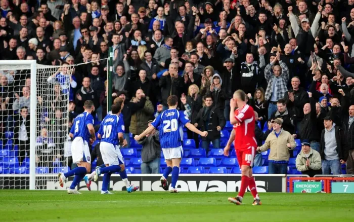 Framed Print : Ipswich Town's Tommy Smith Celebrates Goal Against Bristol City, Portman Road, 2012 Framed Print : Ipswich Town's Tommy Smith Celebrates Goal Against Bristol City, Portman Road, 2012
