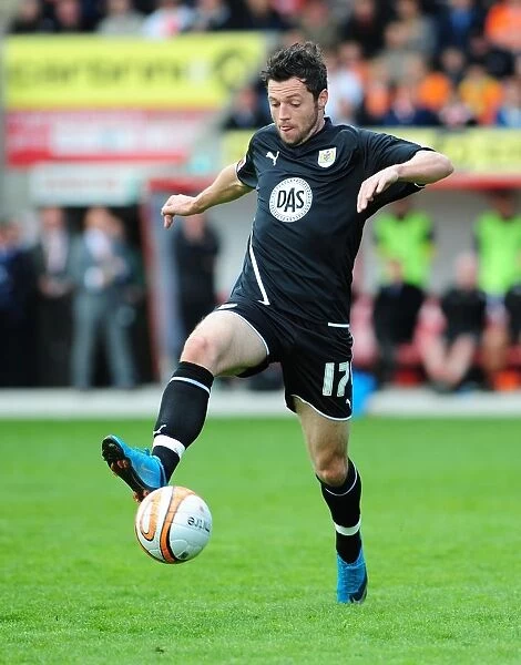Ivan Sproule in Action: Championship Showdown between Blackpool and Bristol City - May 2, 2010