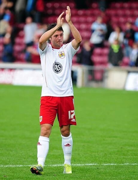 Ivan Sproule in Action: Championship Showdown at Scunthorpe United vs. Bristol City (September 11, 2010)