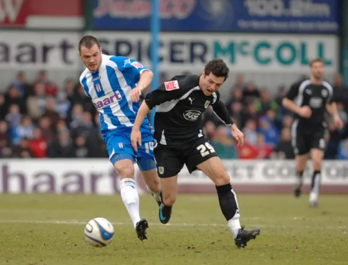 Framed Print : Ivan Sproule in Action: Colchester United vs. Bristol City