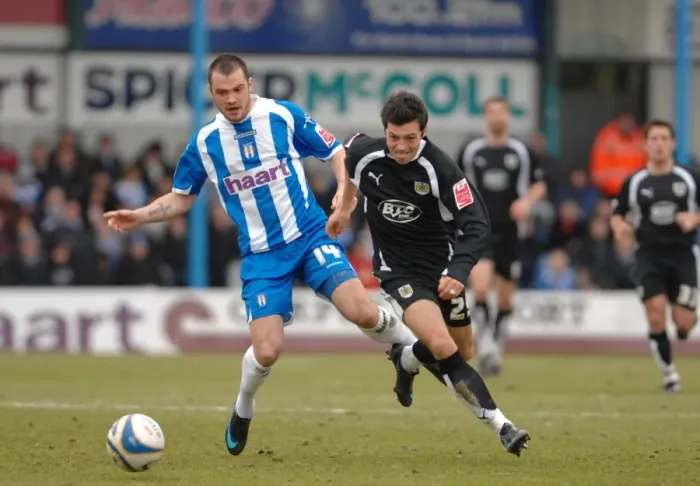 Framed Print : Ivan Sproule in Action: Colchester United vs. Bristol City Framed Print : Ivan Sproule in Action: Colchester United vs. Bristol City