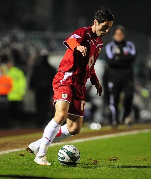 Ivan Sproule in Action: Plymouth Argyle vs. Bristol City Championship Clash (16-03-2010)