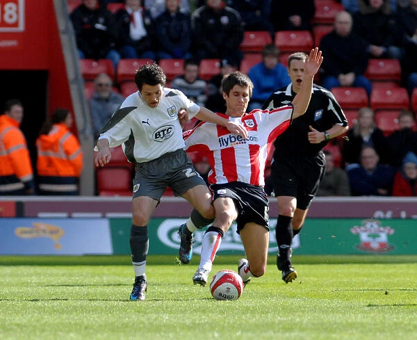 Ivan Sproule in Action: Southampton vs. Bristol City - Football Rivalry