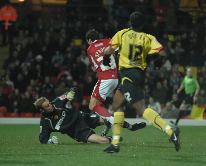 Framed Print : Ivan Sproule in Action: Watford vs. Bristol City - A Football Battle Framed Print : Ivan Sproule in Action: Watford vs. Bristol City - A Football Battle
