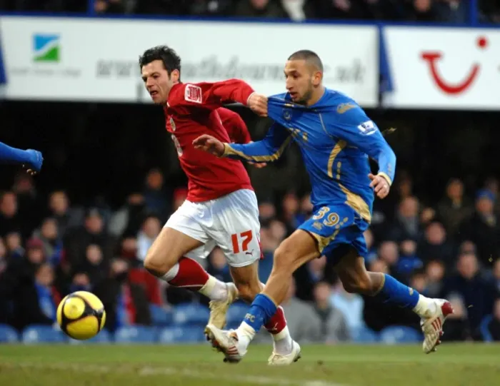 Framed Print : Ivan Sproule's Thrilling Escape: Dashing Past Nadir Belhadj in FA Cup Action (Portsmouth vs. Bristol City) Framed Print : Ivan Sproule's Thrilling Escape: Dashing Past Nadir Belhadj in FA Cup Action (Portsmouth vs. Bristol City)