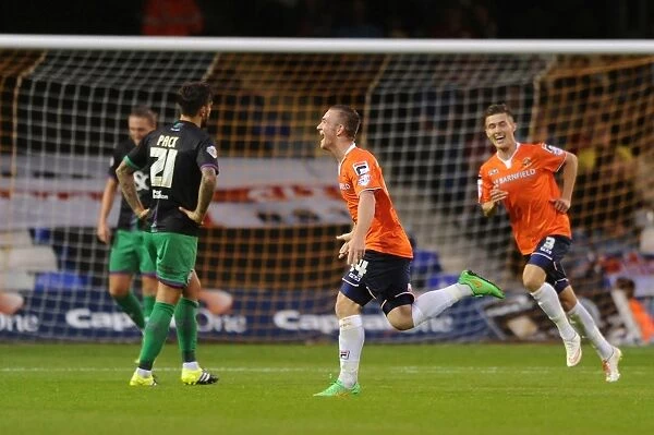 Jack Marriott's Goal Gives Luton Town 1-0 Lead Over Bristol City, Capital One Cup 2015