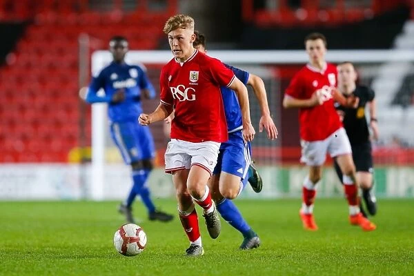 Jake Andrews in Action: FA Youth Cup Third Round - Bristol City U18 vs Cardiff City U18, Ashton Gate Stadium