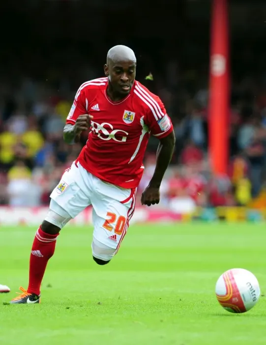 Framed Print : Jamal Campbell-Ryce in Action: Bristol City vs Portsmouth, Championship Match at Ashton Gate Stadium (2011) Framed Print : Jamal Campbell-Ryce in Action: Bristol City vs Portsmouth, Championship Match at Ashton Gate Stadium (2011)