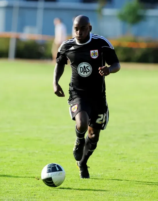 Framed Print : Jamal Campbell-Ryce in Action: Helsingborgs IF vs. Bristol City Framed Print : Jamal Campbell-Ryce in Action: Helsingborgs IF vs. Bristol City
