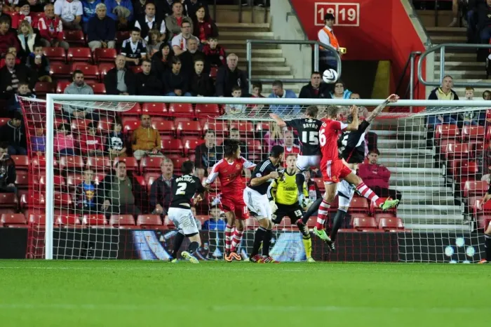 Framed Print : James Ward-Prowse's Close Call: Southampton vs. Bristol City Rivalry in the Cup