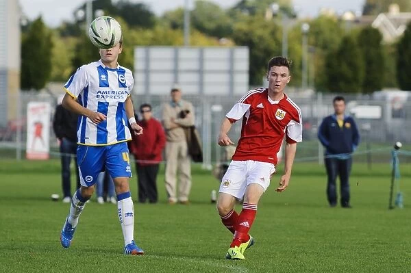Jamie Horgan in Action: Bristol City U18 vs Brighton & Hove Albion U18 Football Match