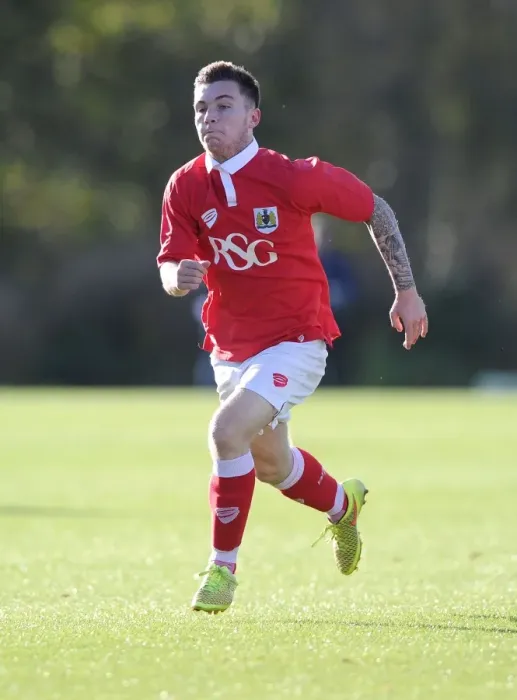 Framed Print : Jamie Horgan in Action: Bristol City U21s vs. Crewe U21s