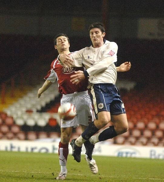 Jamie McAllister in Action for Bristol City Against Barnsley