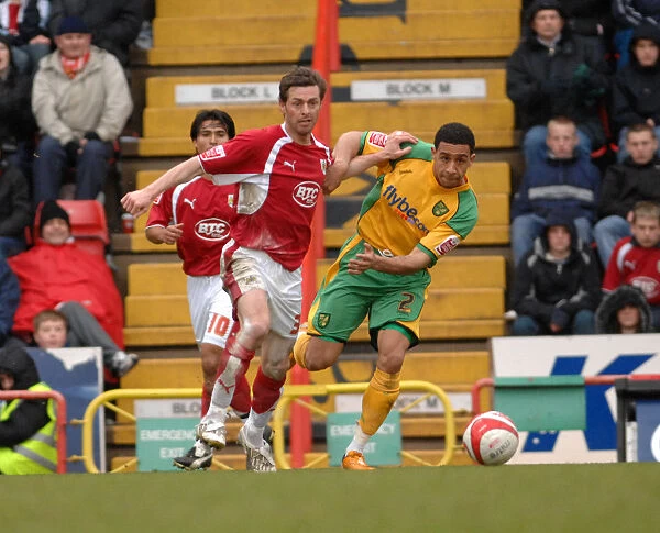 Jamie McAllister in Action: Bristol City vs Norwich City