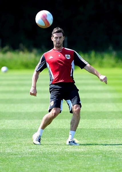 Jamie McAllister: Focused at Pre-Season Training with Bristol City FC