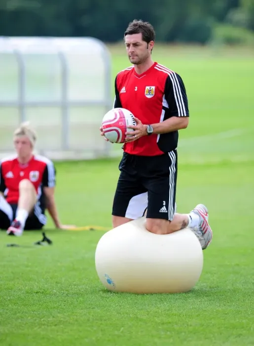Framed Print : Jamie McAllister: Unyielding Determination in Bristol City FC's Pre-Season Training Framed Print : Jamie McAllister: Unyielding Determination in Bristol City FC's Pre-Season Training