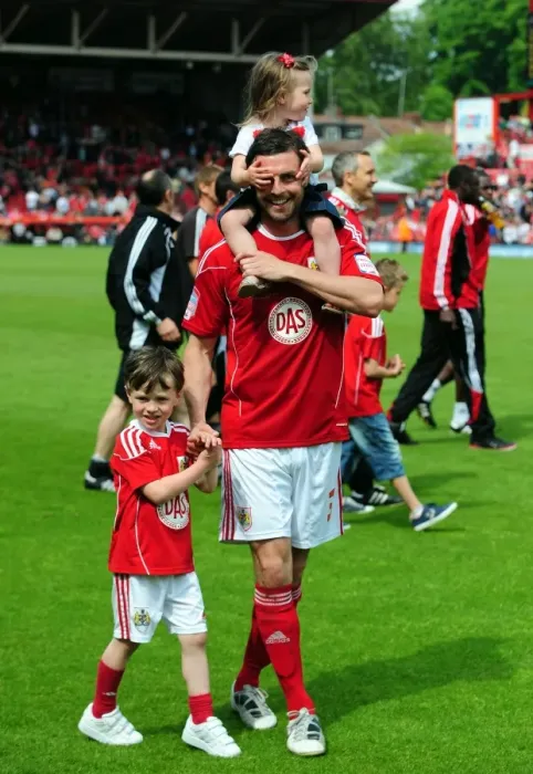 Framed Print : Jamie McAllister's Championship Victory Celebration with Family on Ashton Gate Stadium Field (07 / 05 / 2011) Framed Print : Jamie McAllister's Championship Victory Celebration with Family on Ashton Gate Stadium Field (07 / 05 / 2011)