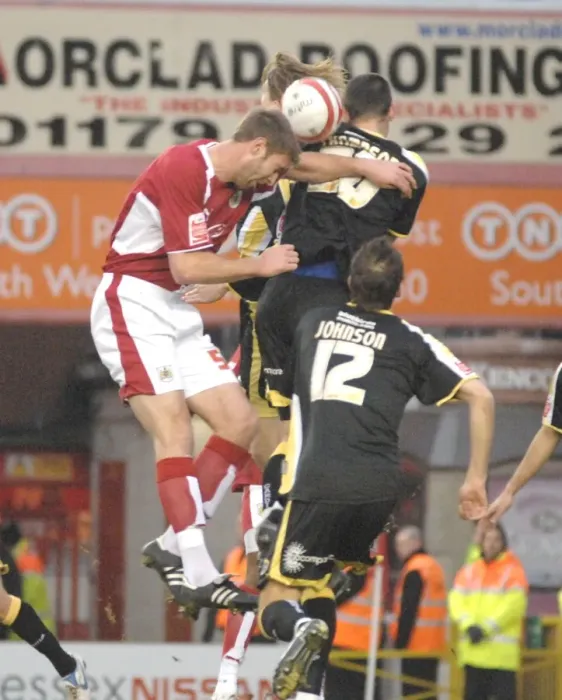 Framed Print : Jamie McCombe in Action for Bristol City Against Cardiff City Framed Print : Jamie McCombe in Action for Bristol City Against Cardiff City