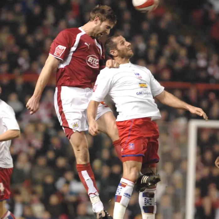 Framed Print : Jamie McCombe in Action for Bristol City Against Crystal Palace Framed Print : Jamie McCombe in Action for Bristol City Against Crystal Palace