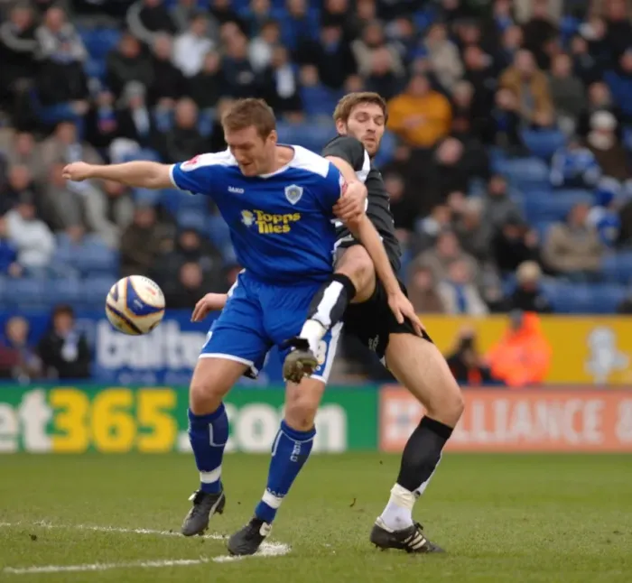 Framed Print : Jamie McCombe in Action: Leicester City vs. Bristol City Framed Print : Jamie McCombe in Action: Leicester City vs. Bristol City