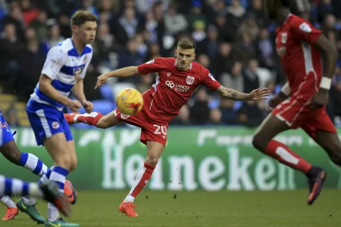 Framed Print : Jamie Paterson Blocked Shot: Reading vs. Bristol City Championship Clash, 2016 Framed Print : Jamie Paterson Blocked Shot: Reading vs. Bristol City Championship Clash, 2016