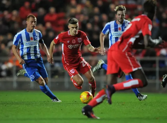 Framed Print : Jamie Paterson's Thrilling Performance: Bristol City vs Brighton & Hove Albion, Sky Bet Championship Framed Print : Jamie Paterson's Thrilling Performance: Bristol City vs Brighton & Hove Albion, Sky Bet Championship