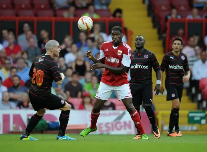 Framed Print : Jay Emmanuel-Thomas in Action: Bristol City vs. Reading Framed Print : Jay Emmanuel-Thomas in Action: Bristol City vs. Reading
