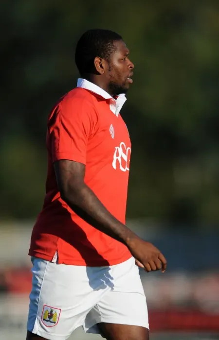 Framed Print : Jay Emmanuel-Thomas in Action for Bristol City against Weston Super Mare, July 2014 Framed Print : Jay Emmanuel-Thomas in Action for Bristol City against Weston Super Mare, July 2014