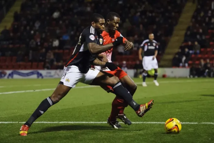 Framed Print : Jay Emmanuel-Thomas of Bristol City in Action against Leyton Orient, Sky Bet Football League 1, 2014
