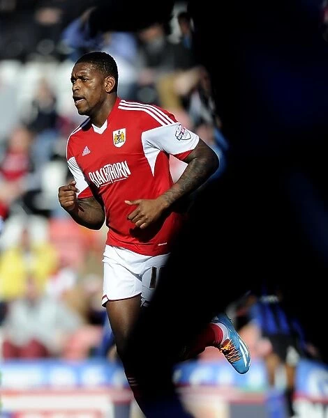 Jay Emmanuel-Thomas of Bristol City in Action against Swindon Town, Sky Bet League One, 2014