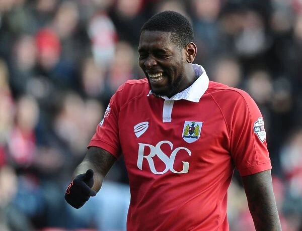 Jay Emmanuel-Thomas Laughs: A Moment of Joy in Bristol City's Victory over Notts County (10-01-2015)