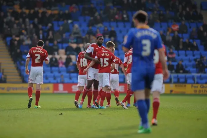 Framed Print : Jay Emmanuel-Thomas Scores First Goal as Bristol City Tops Shrewsbury Town in Sky Bet League One Framed Print : Jay Emmanuel-Thomas Scores First Goal as Bristol City Tops Shrewsbury Town in Sky Bet League One