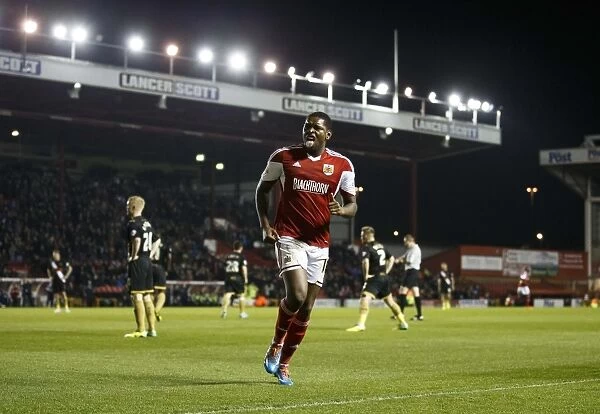 Jay Emmanuel-Thomas Scores the Opener for Bristol City against Port Vale in Sky Bet League One, 2014