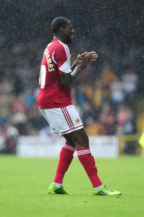 Framed Print : Jay Emmanuel-Thomas Scores the Opener: Bristol City vs Bradford City, Sky Bet League One, 2013 - Dougie Allward / JMP Framed Print : Jay Emmanuel-Thomas Scores the Opener: Bristol City vs Bradford City, Sky Bet League One, 2013 - Dougie Allward / JMP