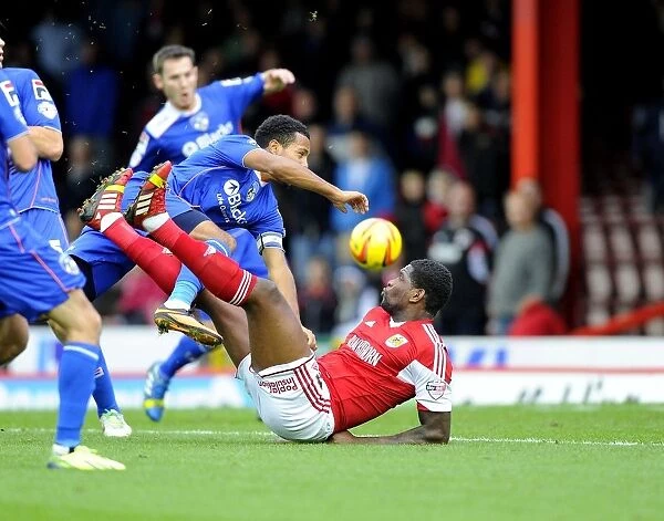 Jay Emmanuel-Thomas Scores Spectacular Overhead Kick for Bristol City against Oldham Athletic, Sky Bet League One, 2013