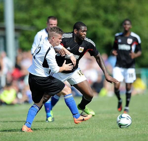 Jay Emmanuel-Thomas vs James Hughes: Intense Moment from Portishead Town vs Bristol City Pre-Season Friendly