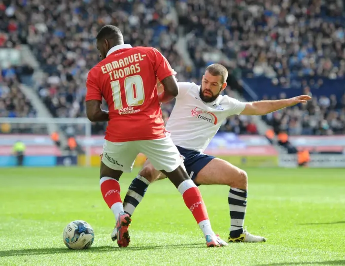 Framed Print : Jay Emmanuel-Thomas vs John Welsh: Intense Battle in Preston North End vs Bristol City Football Match, Sky Bet League One, 11 / 04 / 2015 Framed Print : Jay Emmanuel-Thomas vs John Welsh: Intense Battle in Preston North End vs Bristol City Football Match, Sky Bet League One, 11 / 04 / 2015